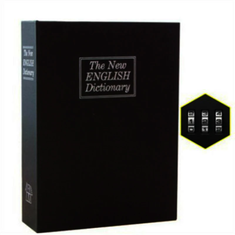 Dictionary Mini Safe Box Book Money Hide Secret Security Safe Lock Cash Money Coin Storage Jewelry key Locker Kid Gift