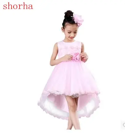 

New Summer Baby Girls Floral Dress with cap European Style Designer Bow Children Dresses Kids Clothes size100-130