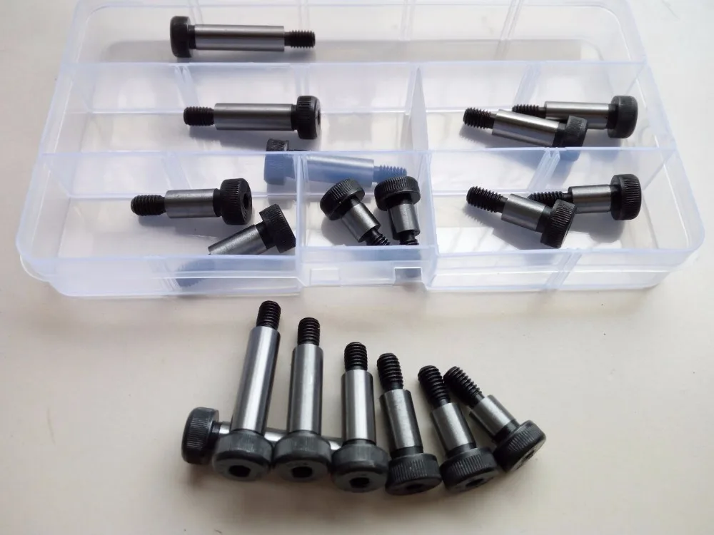 18pcs M8 12.9 Grade Plug Screw Contour Screws Allen Axis Pin Shoulder