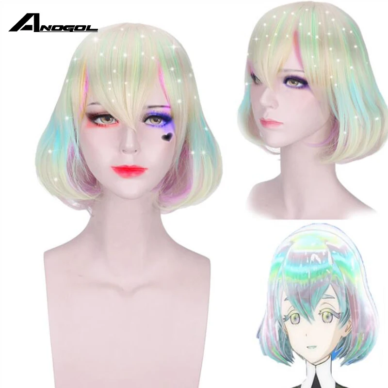 Anogol Land Of The Lustrous LHouseki no Kuni Diamond синтетические парики для косплея короткий боб