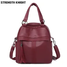 Women Leather Backpack High Quality Bolsas Mochila Feminina Girl Schoolbag Shoulder Bag Luxury Women Backpacks Sac women leather backpack pink bolsas mochila feminina large girl schoolbag travel bag genuine leather lady backpacks candy color