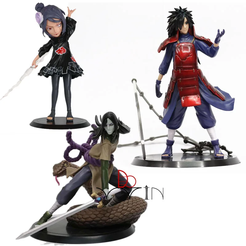 

Cheapest Akatsuki Konan Bust Uchiha Madara figure Orochimaru Action figurine figura model toy