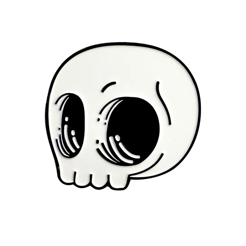 Alloy Metal Lapel Pin Badge Skull Hand Bone Halloween Brooches for Halloween Clothes Bags Backpacks Party Costume Decorations - Цвет: B