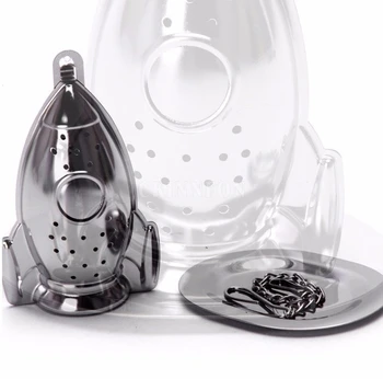 

500Pcs/Lot Promotion Rocket Tea Infuser Diffuser Loose Leaf Strainer Stainless Steel Spice Filter Hot