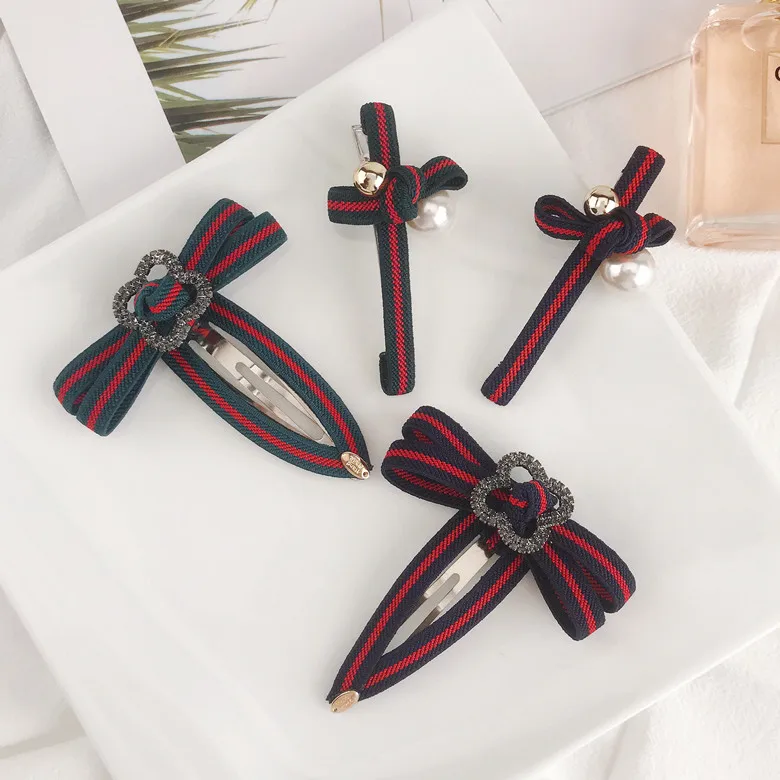 

New Hairpin Alloy clover pearl Hairwear for Women Girls Gift Wedding Party Hair Pins and Clips Headwear Jewelry accessories