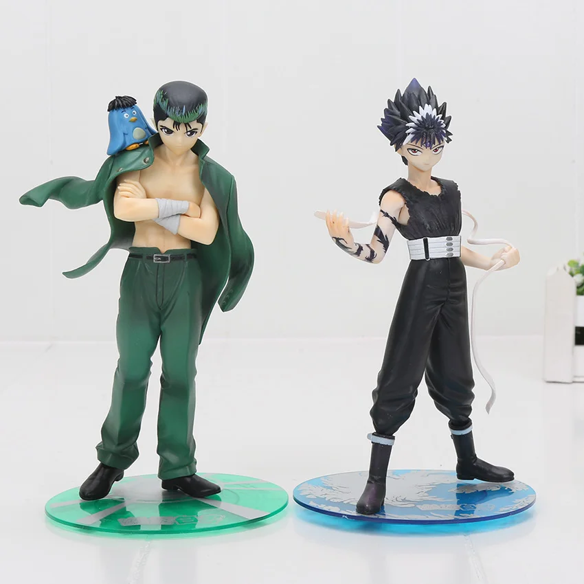 Anime YuYu Hakusho Urameshi Yuusuke Hiei Action Figure Collection Model Toy Gift 17-20cm