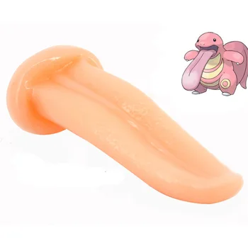 FAAK tongue type dildo huge anal plug g spot massage butt plug anal sex toys for women female Masturbation horse dildo sex toys 5