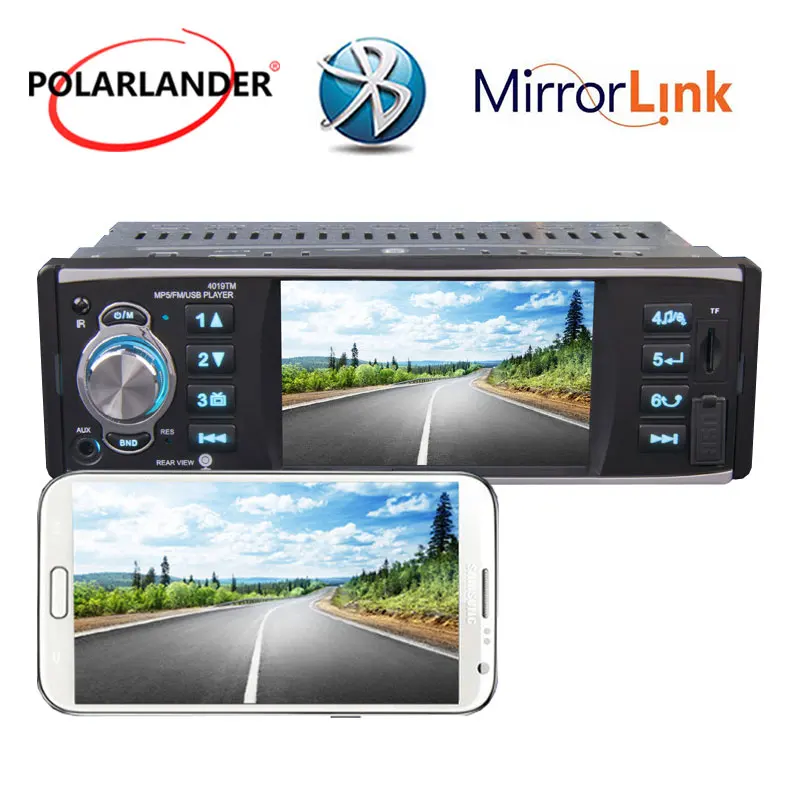 Радио Кассетный проигрыватель автомагнитола 4 дюйма HD/USB/SD/FM/MP5 плеер 1 Дин Стерео