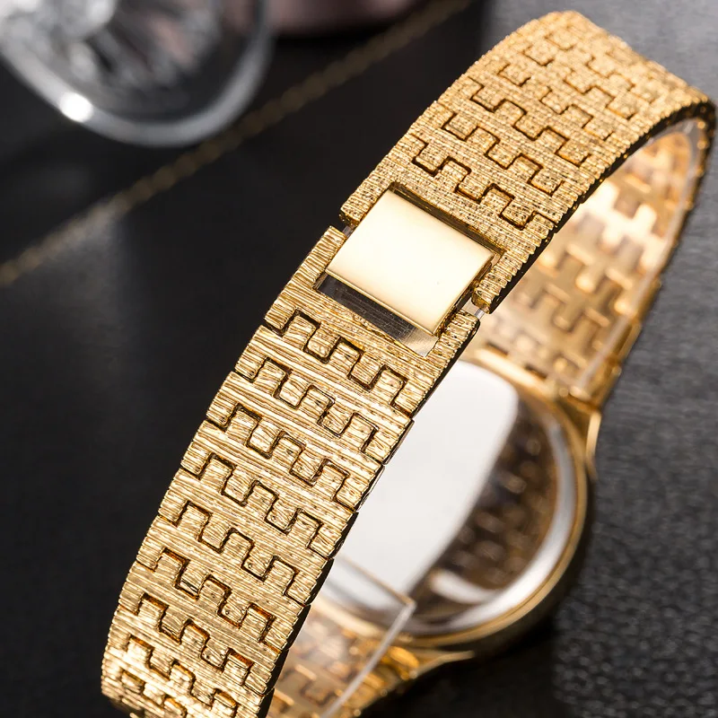 CUSSI Роскошь розовое золото Для женщин часы Кварцевые наручные часы Кристалл женские часы-браслет reloj mujer Часы relogio feminino