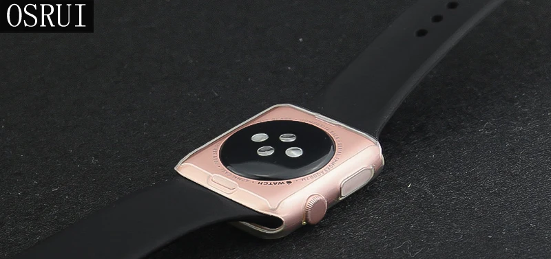 Чехол для часов Apple Watch band 44 мм 40 мм 42 мм 38 мм мягкий силиконовый защитный чехол Apple Watch 4 5 чехол Аксессуары iwatch 4/3/2