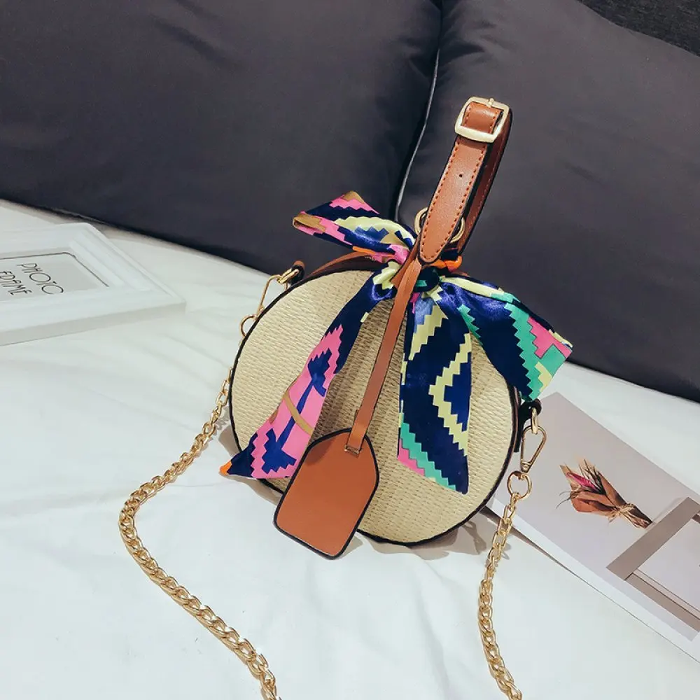 HEBA حار بيع المرأة سترو حقيبة Crossbody حقيبة حقيبة من القماش الصيف حقيبة الترفيه صغيرة جولة واحدة