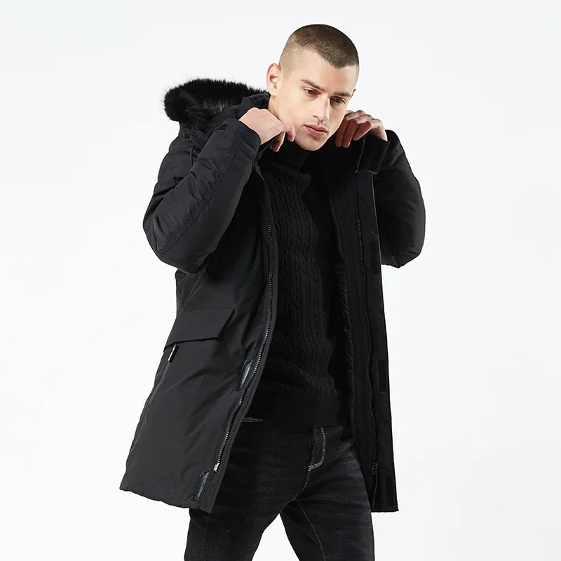 Mens winter jackets and coats new clothing high quality hooded thick windproof jacket fashion large size men winter coat ZZG138