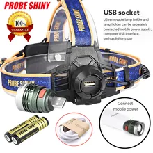 Супер Новое поступление 10000лм XM-L T6 налобный светильник головной светильник светодиодный перезаряжаемый USB+ батарея дропшиппинг A35