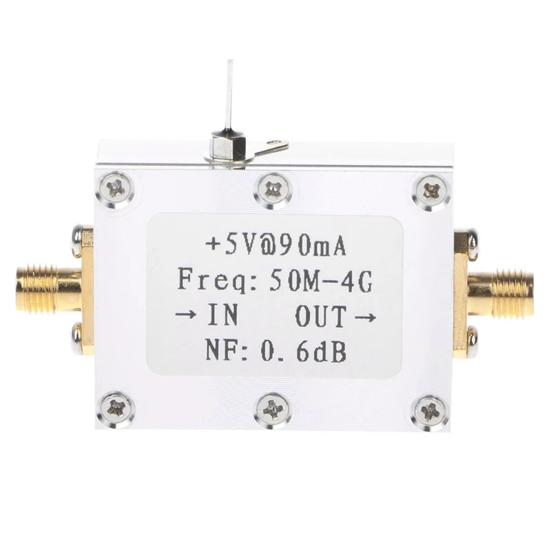 Ultra-Low Noise LNA 0.05-4G NF=0.6dB High Linearity RF Amplifier FM HF VHF/UHF 