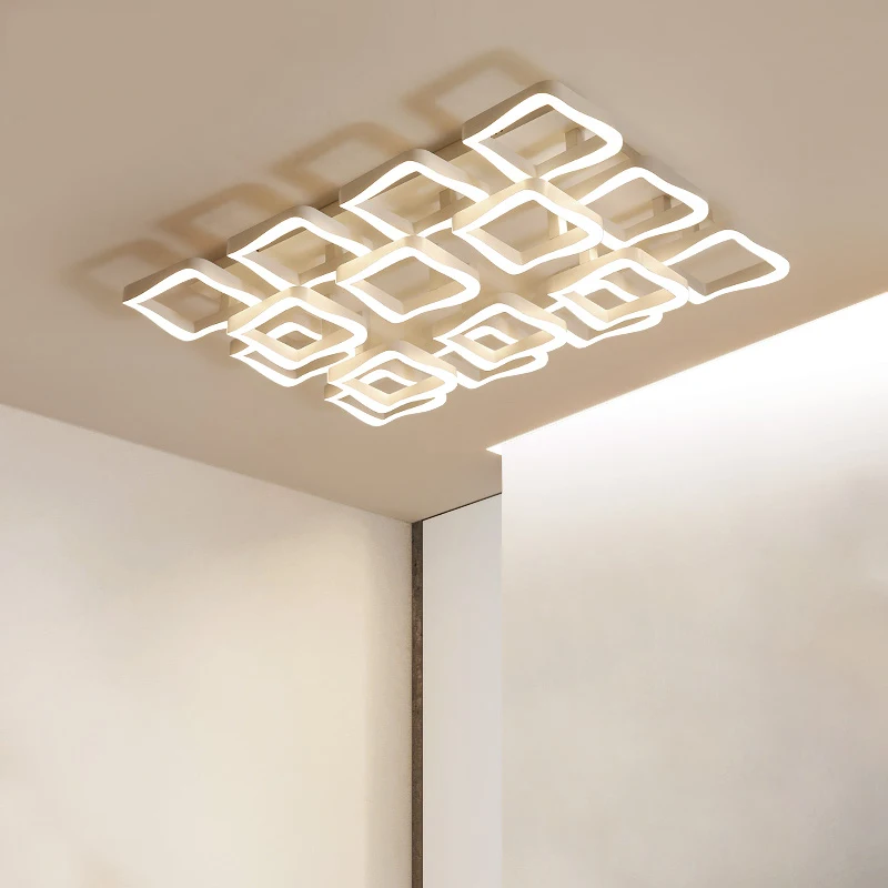 

Modern Ceiling Light LED Lamp for Living room Bedroom lustre de plafond moderne Rectangle Aluminum Ceiling Lamp with remote
