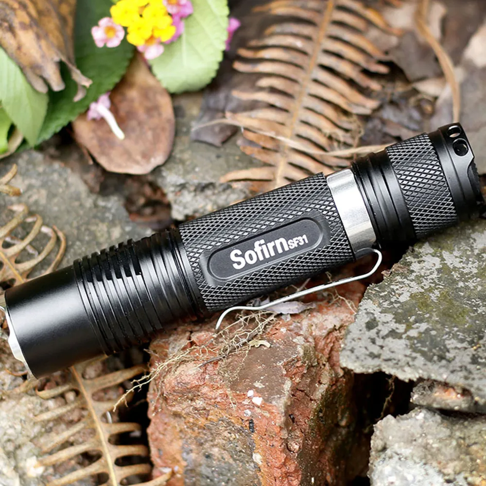 Sofirn SF31 мини Мощный светодиодный вспышка светильник 18650 Cree XML2 1000LM 5 Режим EDC светодиодный фонарь светильник Карманный светильник ручка светильник кемпинга, езды на велосипеде