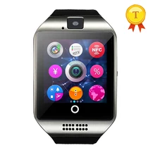 Оригинальное качество Сенсорный экран Смарт-часы с поддержкой камеры sim-карта TF Шагомер Bluetooth SmartWatch для Android IOS Телефон
