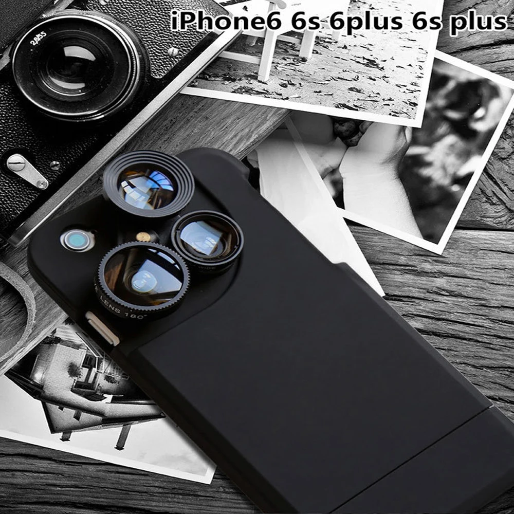 bilder für Neue Ankunft 4 in 1 Handy Objektiv Für Iphone 6 6 s Plus makro Weitwinkel Fisheye-objektiv 2X Für Iphone 7 Plus Len Fall Selbst erstellen bilder für Neue Ankunft 4 in 1 Handy Objektiv Für Iphone 6 6 s Plus makro Weitwinkel Fisheye-objektiv 2X Für Iphone 7 Plus Len Fall Selbst erstellen