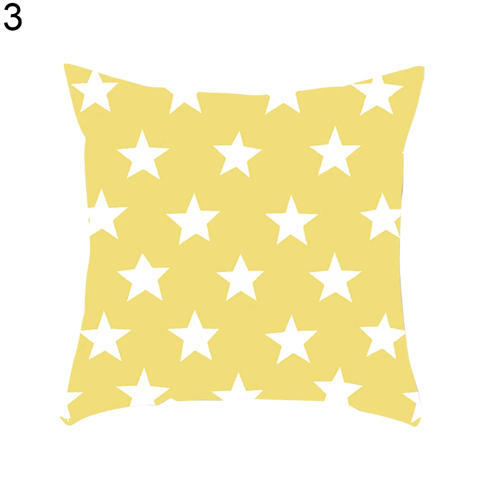 45 см х 45 см Стильные звезды шаблон мягкий чехлы на подушки белая наволочка для Спальня Офис - Цвет: 3