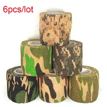 Hot 6pcs 5cmx4.5m hunting accessories Non woven Shooting Cycling Camouflage Self adhesive Tape Wrap Waterproof Camo Stealth Tape Hot 6pcs 5cmx4.5m hunting accessories Non woven Shooting Cycling Camouflage Self adhesive Tape Wrap Waterproof Camo Stealth Tape