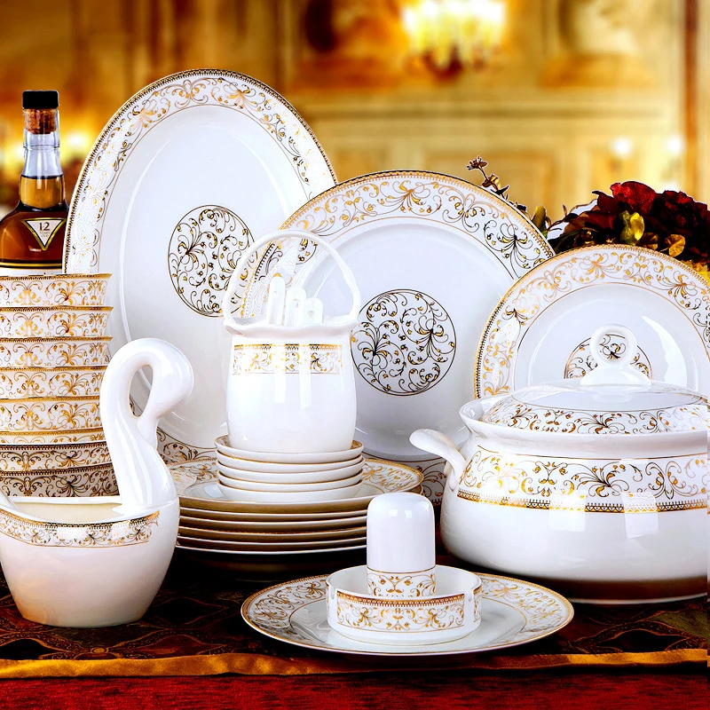 

Sunflower Jingdezhen Ceramic Tableware Set Bowl and Plate Promotion Gift Tableware Bowl and Plate Set