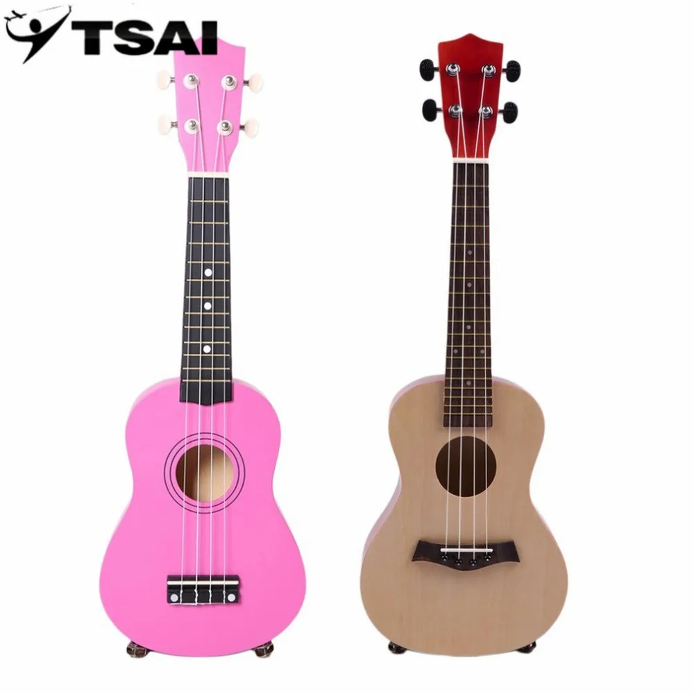 

TSAI 23 Inch Universal Wooden Ukulele Portable Size Hawaii Style Rosewood Ukelele Music Instrument For Beginners Players