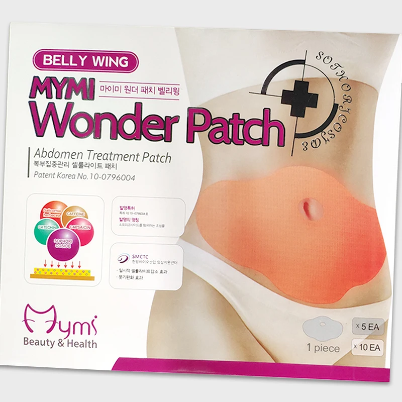 

5 Pcs Mymi Wonder Patch Quick Slimming Patch Belly Slim Patch Abdomen Slimming Fat Burning Navel Stick Weight Loss Slimer Tool
