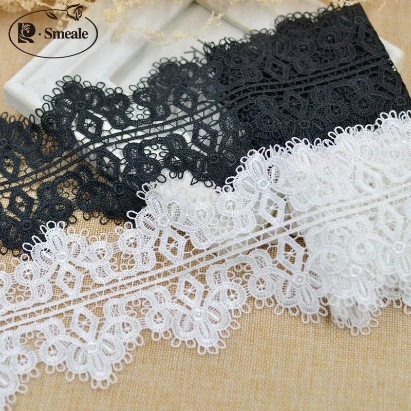 

5Yards / Lot New Lace Trim Water Soluble Embroidery Cotton Lace DIY Lace Fabric Clothing Accessor RS1750