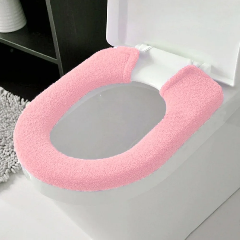 Extra thick Increase Snap type Toilet seat Warm cover Toilet mat Winter