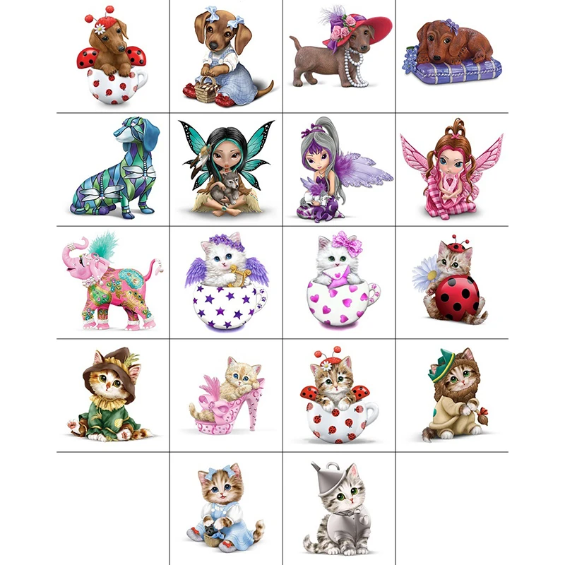 

Easter Egg Dog Cat Diamond Painting Full Square Diamond Embroidery Crystal Rhinestone Mosaic Picture of Diamonds Random Send