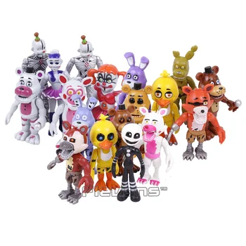 

Five Nights at Freddy's Bonnie Foxy Freddy Fazbear Bear Toys PVC Action Figures 18pcs/set