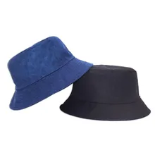 MinanSer Для женщин одноцветные замшевые ведро Шапки Для женщин Обратный Harajuku Кепка с покрывалом Для Мужчин's Twill ведро