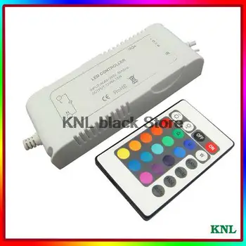 

RGB wireless IR remote 24key controller, 24key Led infrared controller for led strip 5050/3528, DC12V 72W free shipping