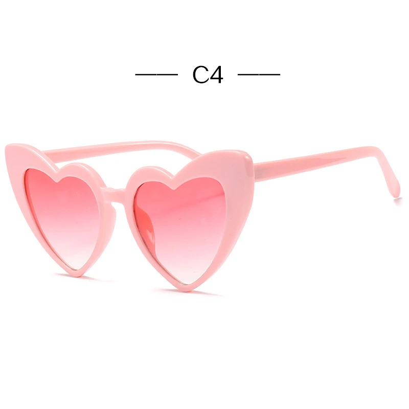 Калейдоскоп очки женские сердце солнцезащитные очки модные сердце любовь очки для Для женщин фестиваль вечерние очки UV400 очки - Цвет линз: C4 Pink