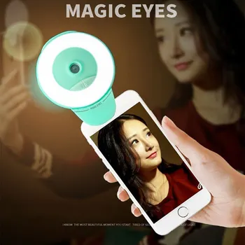 

Facial Beauty Mist Sprayer 2-in-1 Selfie Ring Light Self-timer Fill Light Mini Portable Water Replenishing Spray Humidifier