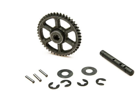 

1Set Rovan TORLAND Medium Transmission Gear Kit 83013 Metal Drive Gears + Gear Axle + R Clips for 1:5 RC Cars Spare Parts