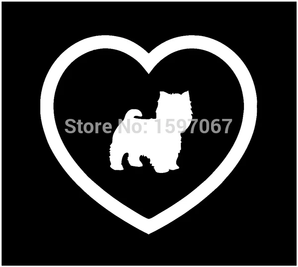 

I Love Maltese Bichon Heart Dog Animal Sticker For Car Window Door Laptop Kayak Art Wall Vinyl Decal
