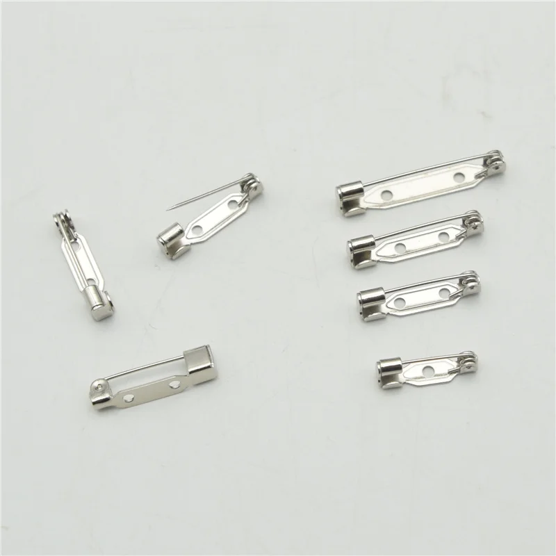 200pcs Brooch Base Back Bar Pins Clasp Safety Pins For DIY Crafts Findings 
