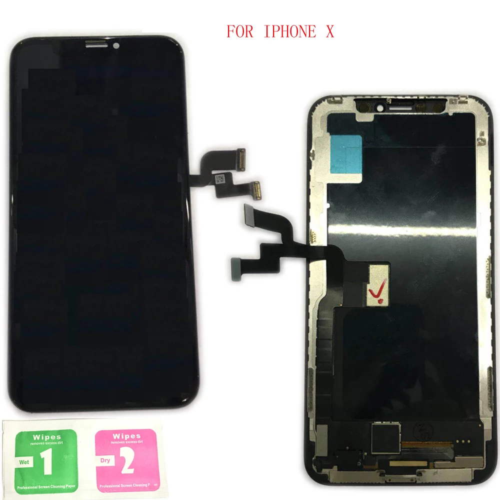 

100% Grade AAA LCD Display With Touch Screen Digitizer Assembly Replacement For Apple iPhone X Black iphonex