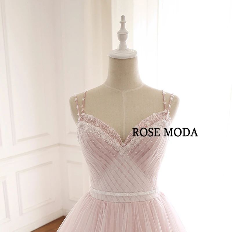 de casamento lindo rosa com decote em