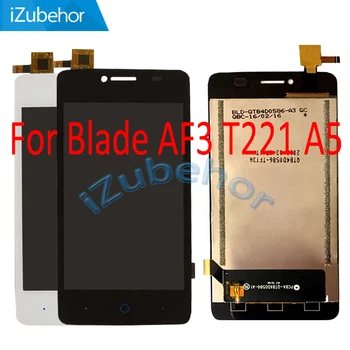 

4.0 inch display screen For ZTE Blade AF3 T221 A5 LCD+touch screen digitizer Assembly black and white free shipping