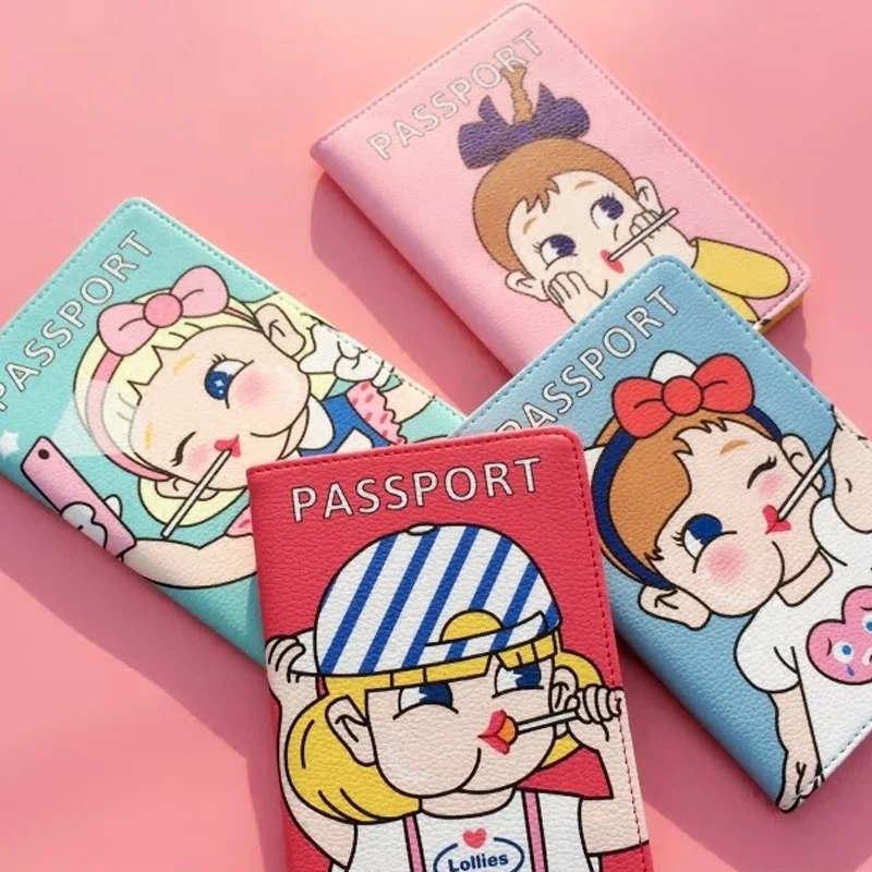 

Good quality and beautiful!Lady Passport Covers 4style 4 color Travel Card Case Ticket clip Hasp Passport Holder With pen Holder