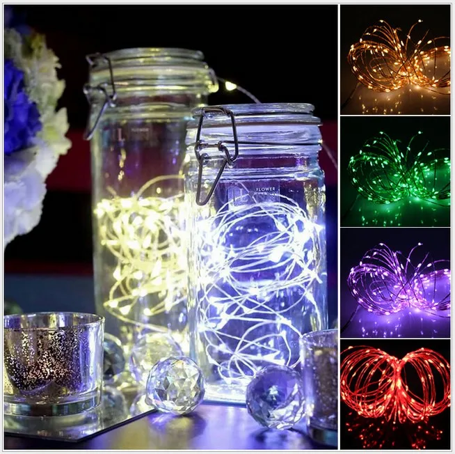 AAA Battery Operated 12FT 3M 30led Christmas Holiday Wedding Party Decoration Festi LED Copper Wire String Fairy Lights Lamps