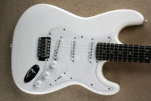 Luxury White ST Electric Guitar 22 Frets Fresh Musical Instrument, Ebony Fingerboard SSS Artech Pickups 20 frets electric bass guitar neck glossy paint guitar parts no have frets guitar accessories parts musical instrument