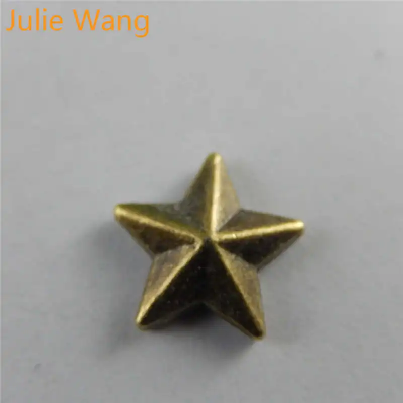Julie Wang 20 шт маленькая пентаграмма сплав античная бронза пятиконечная звезда