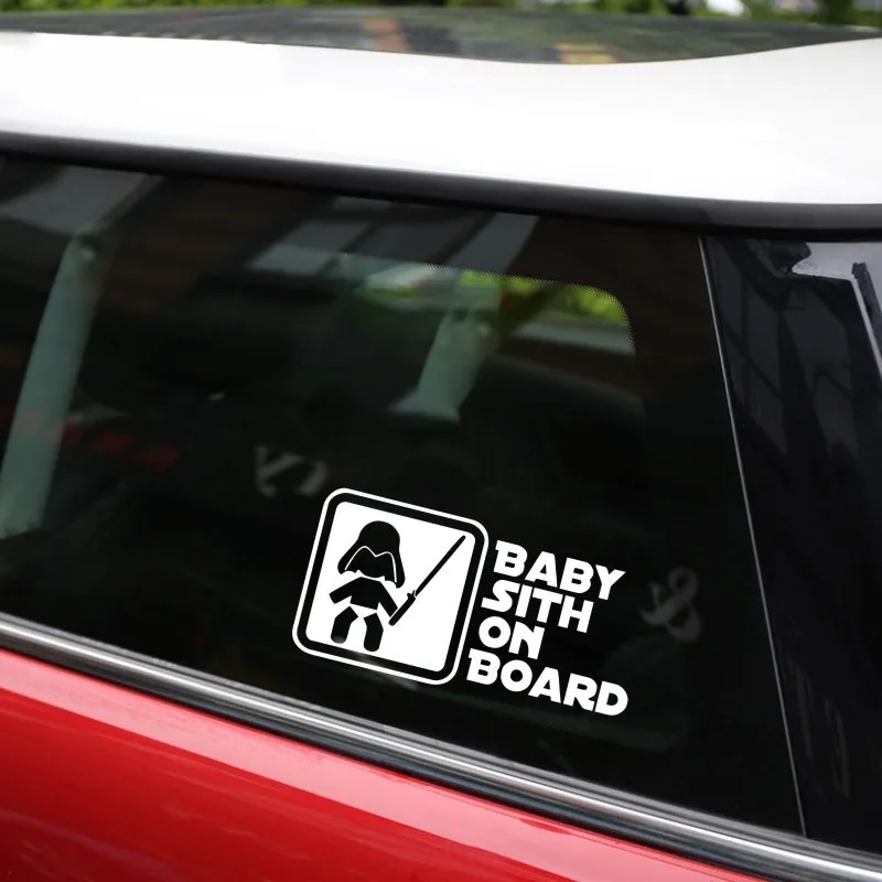 Cunymagos BABY SITH ON BOARD Star War автомобильный Стайлинг переводная виниловая машина