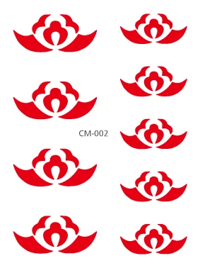 CM-002 Бинди индийская наклейка для лица драгоценности тату лоб временная татуировка наклейка актриса макияж татуаж фестиваль Тати вечерние тату - Цвет: CM-002