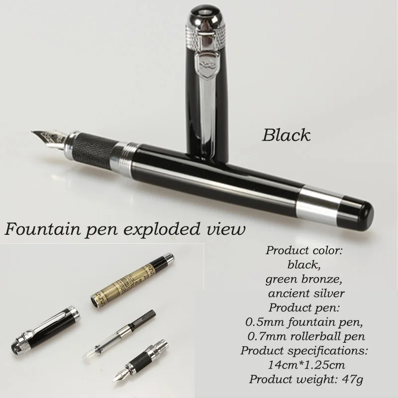 Jinhao 189 авторучка, высокое качество, чернильная офисная деловая ручка, Студенческая ручка для записи слов, характеристика, калиграфия, роскошные подарочные ручки