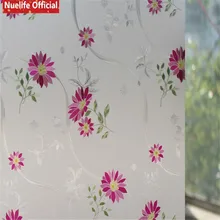 Рисунок хризантима 3D тисненая ПВХ пленка для окон балкон спальня непрозрачные для ванной двери Водонепроницаемая Электростатическая пленка «замороженное стекло»