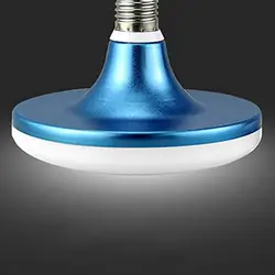 Синяя крышка E27 светодиодная лампа в виде НЛО 15 Вт 18 Вт 24 Вт 36 Вт 50 Вт 60 Вт 70 Вт экономия энергии плоская лампочка для домашнего освещения